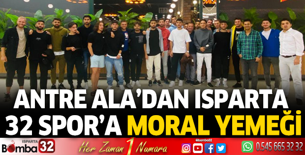 Antre Ala’dan Isparta 32 Spor’a moral yemeği
