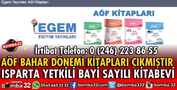 AÖF BAHAR DÖNEMİ KİTAPLARINI SAYILI KIRTASİYEDEN ALABİLİRSİNİZ