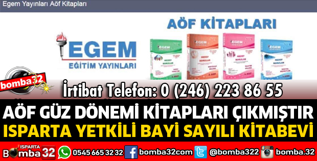 AÖF GÜZ DÖNEMİ KİTAPLARINI SAYILI KIRTASİYEDEN ALABİLİRSİNİZ