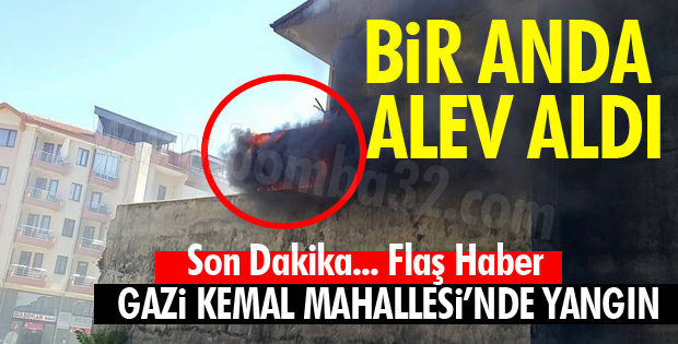 APARTMANDA YANGIN ÇIKTI!