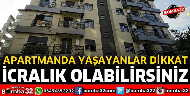 APARTMANDA YAŞAYANLAR DİKKAT