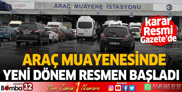 Araç muayenesinde bir dönem sona erdi! 