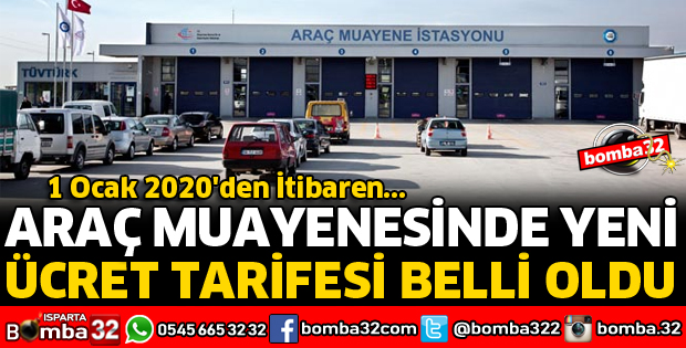 ARAÇ MUAYENESİNDE YENİ ÜCRET TARİFESİ BELLİ OLDU