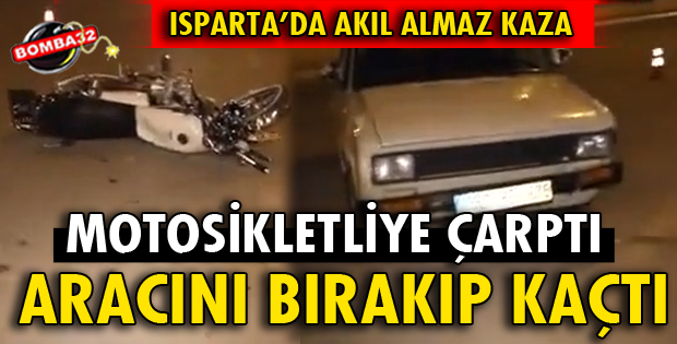 ARACINI BIRAKIP KAÇTI!