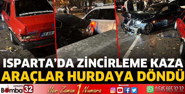 Araçlar hurdaya döndü