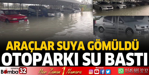 Araçlar suya gömüldü