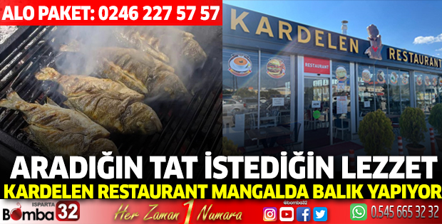 Aradığın tat istediğin lezzet  Kardelen Restaurant mangalda balık yapıyor