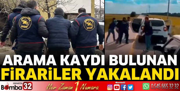 Arama kaydı bulunan firariler yakalandı