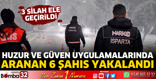Aranan 6 şahıs yakalandı
