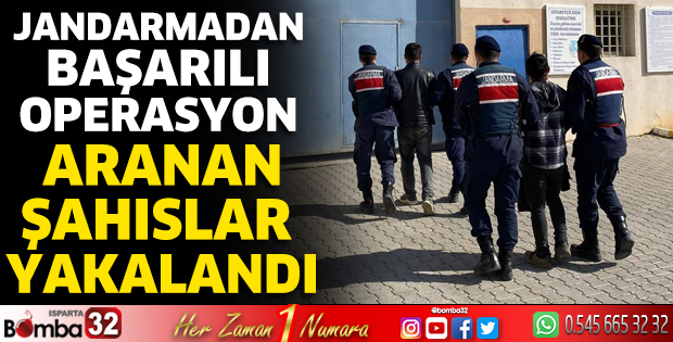 Aranan şahıslar yakalandı