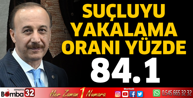 Aranan şahısların yakalanma oranına dikkat çekti