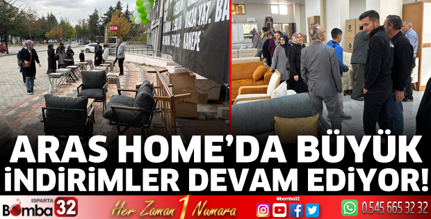 ARAS HOME’de büyük indirimler devam ediyor!