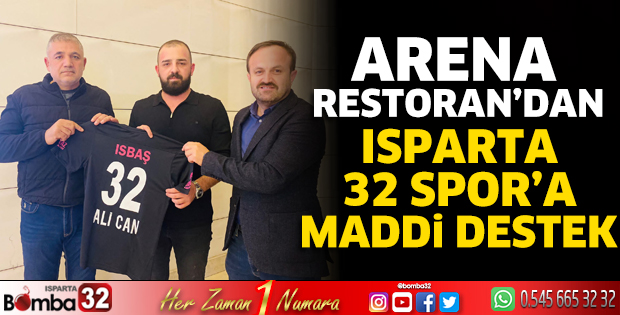 Arena Restoran’dan Isparta 32 Spor’a maddi destek