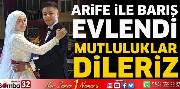 Arife ile Barış evlendi