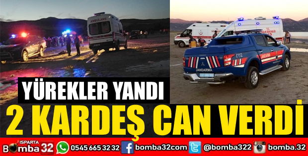 ARKADAŞLARIYLA GÖLE GİREN İKİ KARDEŞ BOĞULDU