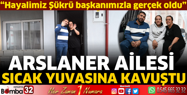 Arslaner ailesi sıcak yuvasına kavuştu