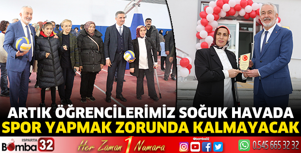 Artık öğrencilerimiz soğuk havada spor yapmak zorunda kalmayacak 