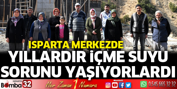 Artık onlarda şehir şebeke suyuna kavuşuyor