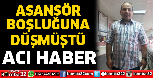 Asansör boşluğuna düşen işçi öldü