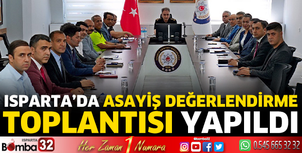 Asayiş değerlendirme toplantısı yapıldı