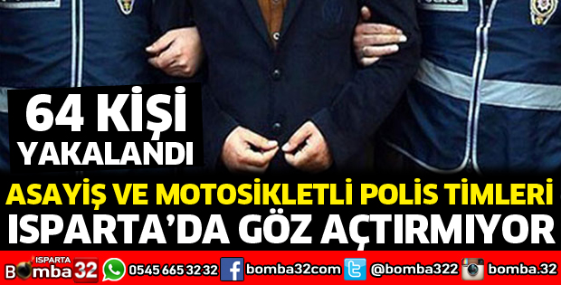 Asayiş ve Motosikletli Polis Timleri göz açtırmıyor