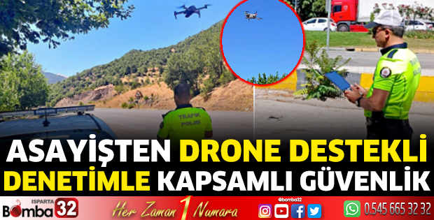 Asayişten drone destekli denetimle kapsamlı güvenlik 