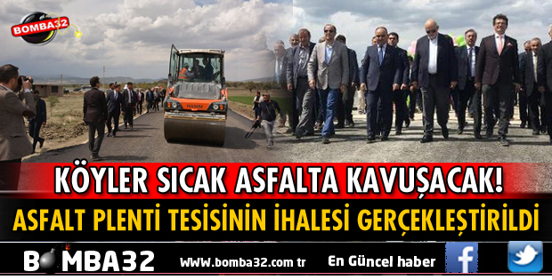 ASFALT PLENTİ TESİSİNİN İHALESİ GERÇEKLEŞTİRİLDİ