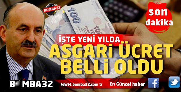 ASGARİ ÜCRET BELLİ OLDU