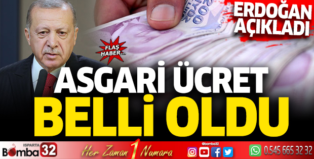 Asgari ücret belli oldu