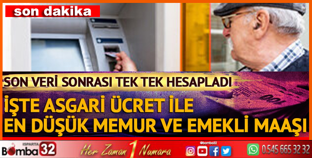 Asgari ücret, memur ve emekli zammı ne kadar olacak?
