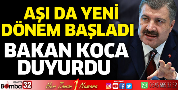 Aşı da yeni dönem başladı