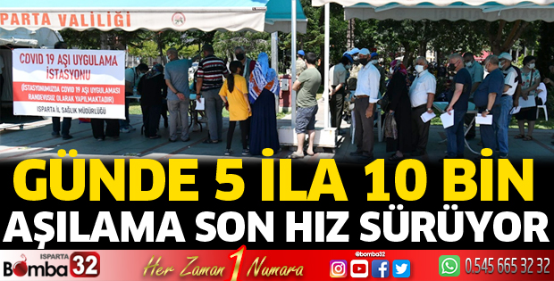 Aşılama son hız sürüyor