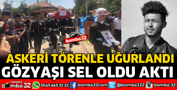 ASKERİ TÖRENLE UĞURLANDI