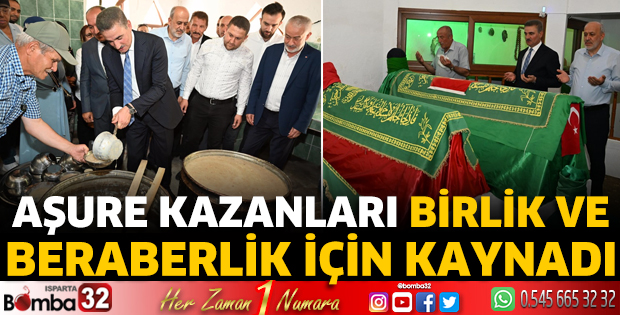 Aşure kazanları birlik ve beraberlik için kaynadı