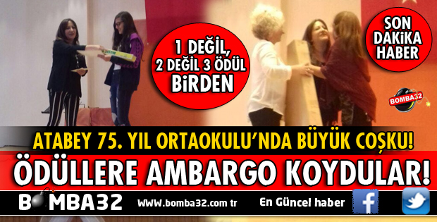 ATABEY 75. YIL ORTAOKULU ÖDÜLLERİ TOPLADI