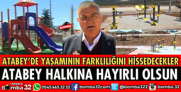 ATABEY İLÇESİNE 2 YENİ PARK