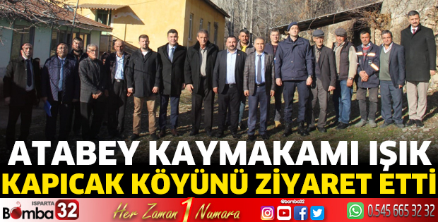 Atabey Kaymakamı Işık Kapıcak Köyünü ziyaret etti