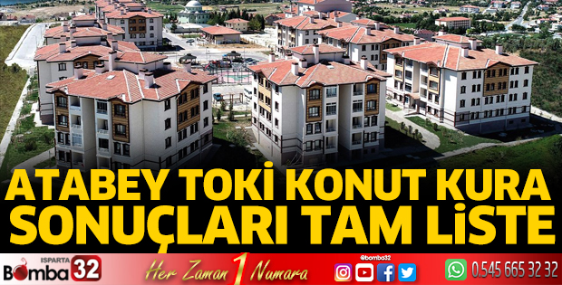 Atabey TOKİ konutları kura çekimi yapıldı
