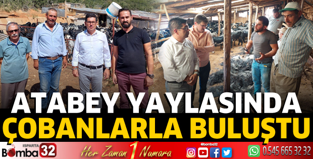 Atabey yaylasında çobanlarla buluştu