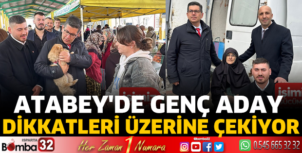 Atabey'de genç aday dikkatleri üzerine çekiyor