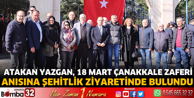 Atakan Yazgan, 18 Mart Çanakkale Zaferi anısına şehitlik ziyaretinde 