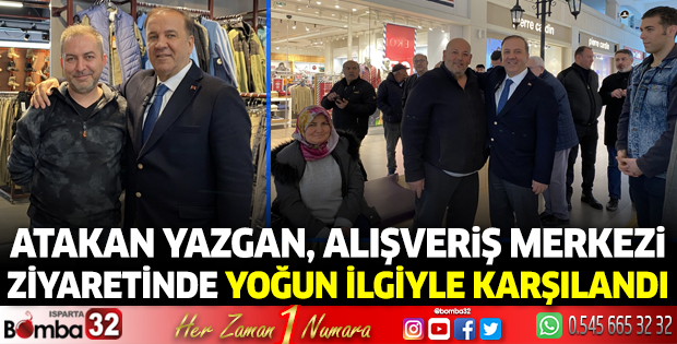 Atakan Yazgan, Alışveriş Merkezi Ziyaretinde Yoğun İlgiyle Karşılandı