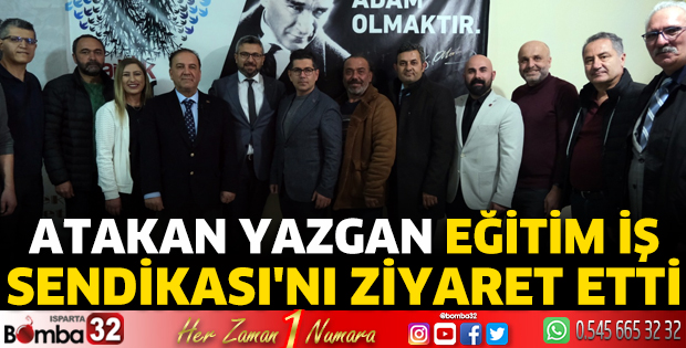 Atakan Yazgan, Eğitim İş Sendikası'nı ziyaret etti
