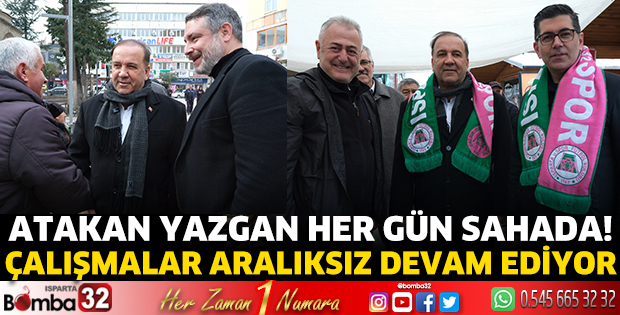 Atakan Yazgan her gün sahada!