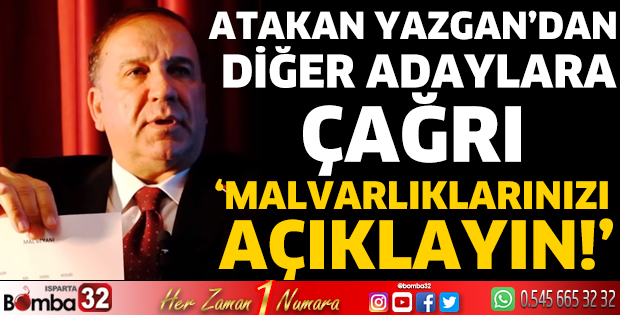 Atakan Yazgan’dan diğer adaylara çağrı 