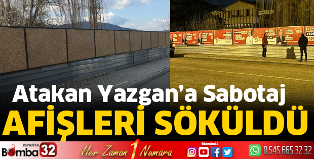 Atakan Yazgan’ın afişleri söküldü
