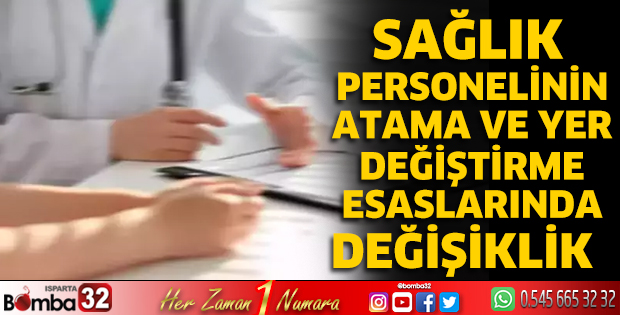 Atama ve yer değiştirme esaslarında değişiklik