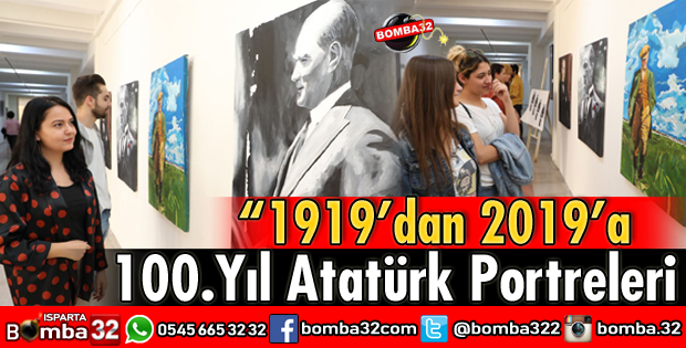ATATÜRK PORTRELERİ SERGİSİ AÇILDI