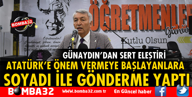 ATATÜRK’E ÖNEM VERMEYE BAŞLAYANLARA SOYADI İLE GÖNDERME YAPTI