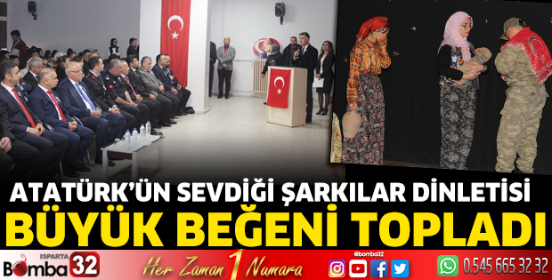 Atatürk’ün Sevdiği Şarkılar Dinletisi büyük beğeni topladı
